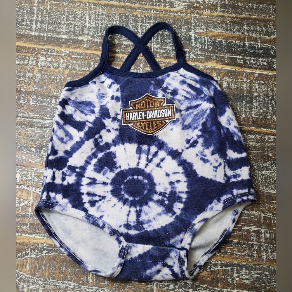 Harley-Davidson Tie-Dye Baby Onesie